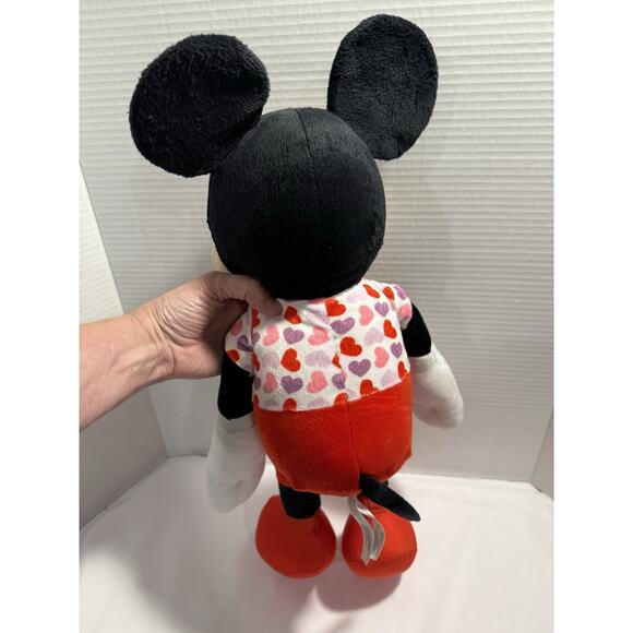 Disney Valentine's Day Large 19" Mickey Mouse Plush Stuffed Animal Hearts - Picture 5 of 8
